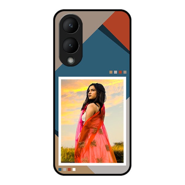 Vivo Y17s Custom Glass Phone Case - Retro Color Pallet Design Vivo Y17s Custom Glass Phone Case - Retro Color Pallet Design