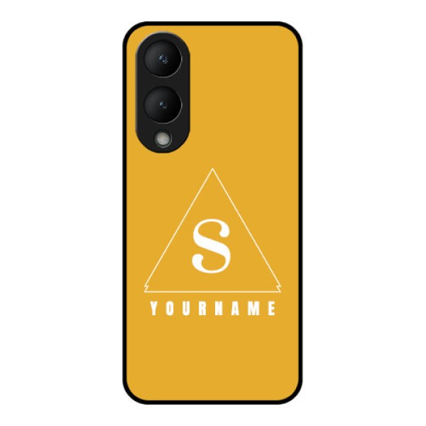 Vivo Y17s Custom Glass Phone Case - Simple Triangle Design