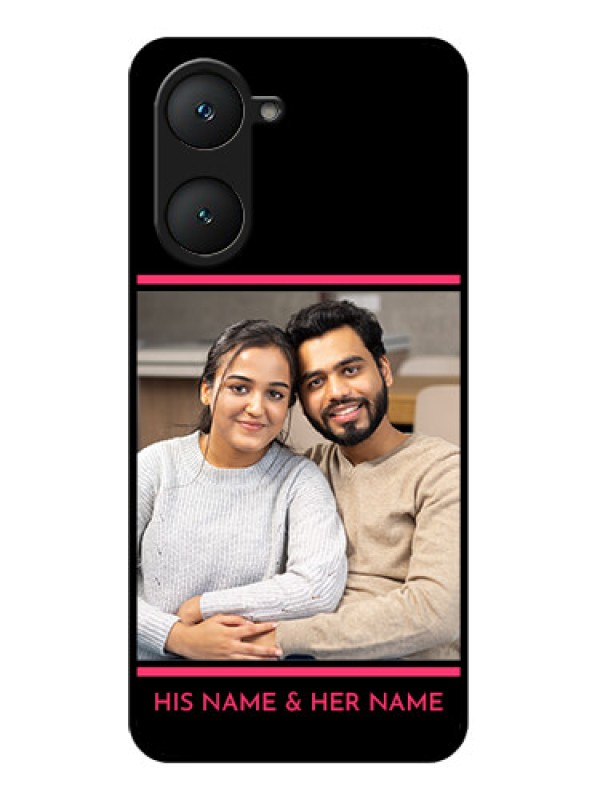 Custom Vivo Y18 Custom Glass Phone CaseWith Add Text Design