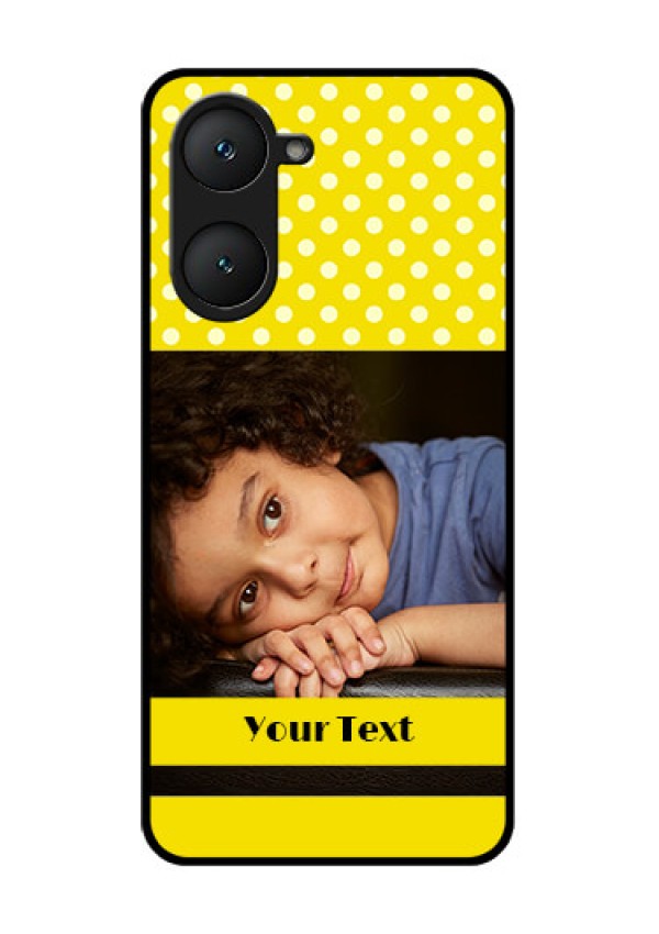 Vivo Y18 Custom Glass Phone CaseBright Yellow Case Design