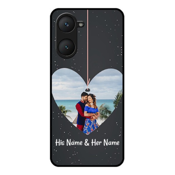 Vivo Y18 Custom Glass Phone CaseHanging Heart Design