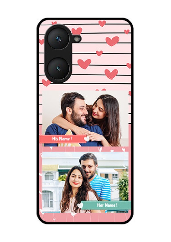 Vivo Y18 Custom Glass Phone CasePhoto With Heart Design