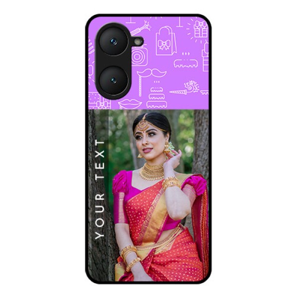 Vivo Y18 Custom Glass Phone CaseBirthday Icons Design