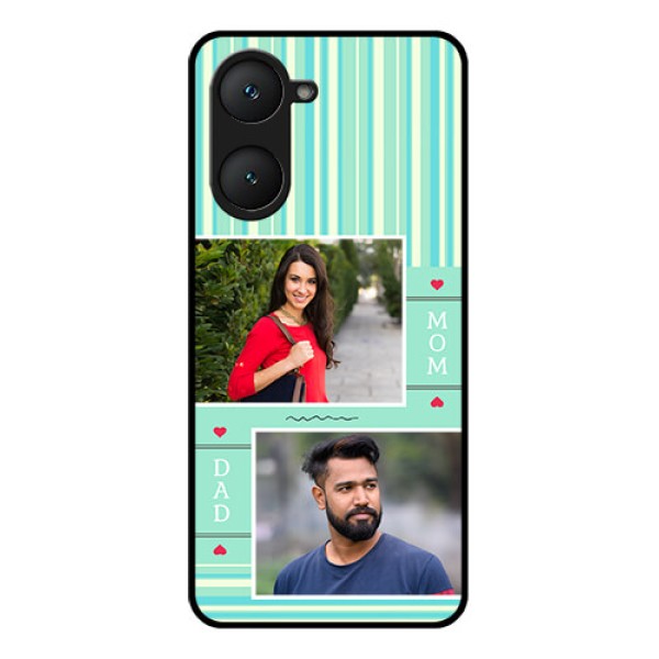 Vivo Y18 Custom Glass Phone CaseMom and Dad Pic Design