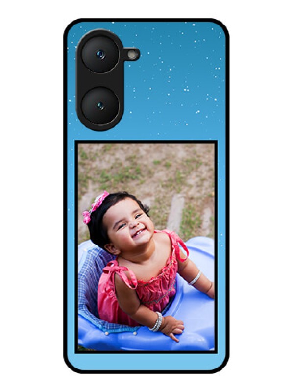 Custom Vivo Y18 Custom Glass Phone CaseWave Pattern Colorful Design