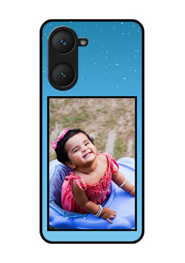 Vivo Y18 Custom Glass Phone CaseWave Pattern Colorful Design