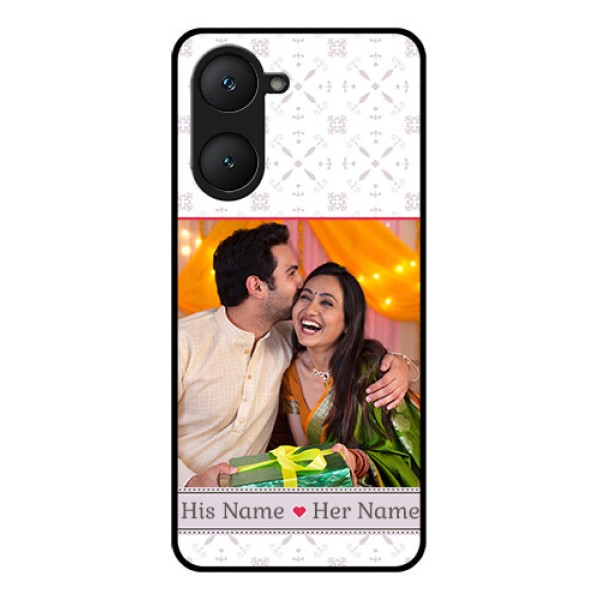 Vivo Y18 Custom Glass Phone CaseWith Photo And Ethnic Design Vivo Y18 Custom Glass Phone CaseWith Photo And Ethnic Design