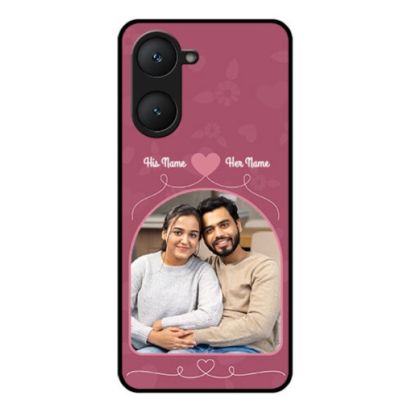 Vivo Y18 Custom Glass Phone CaseLove Floral Design