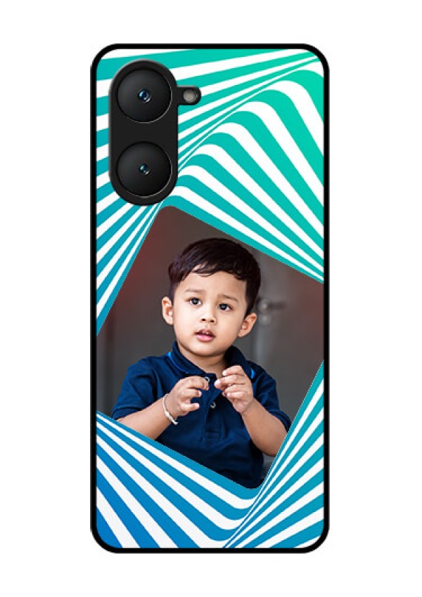 Vivo Y18 Custom Glass Phone CaseAbstract Spiral Design