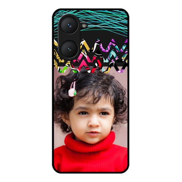 Vivo Y18 Custom Glass Phone CaseNeon Abstract Design