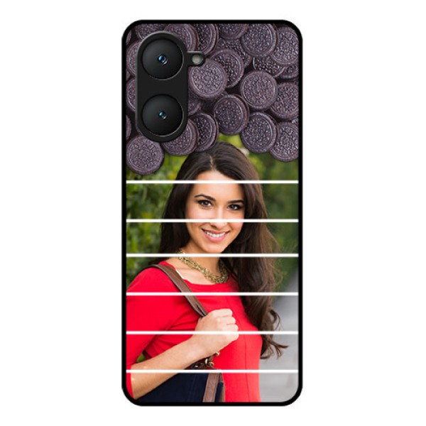 Vivo Y18 Custom Glass Phone CaseWith Oreo Biscuit Design