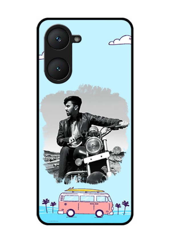 Vivo Y18 Custom Glass Phone CaseTravel and Adventure Design