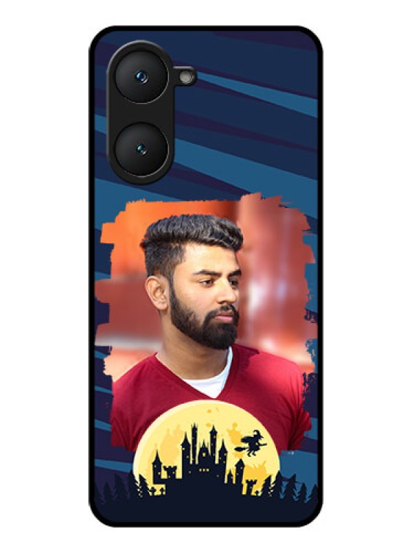 Custom Vivo Y18 Custom Glass Phone CaseHalloween Witch Design