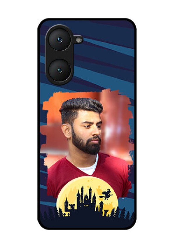 Vivo Y18 Custom Glass Phone CaseHalloween Witch Design