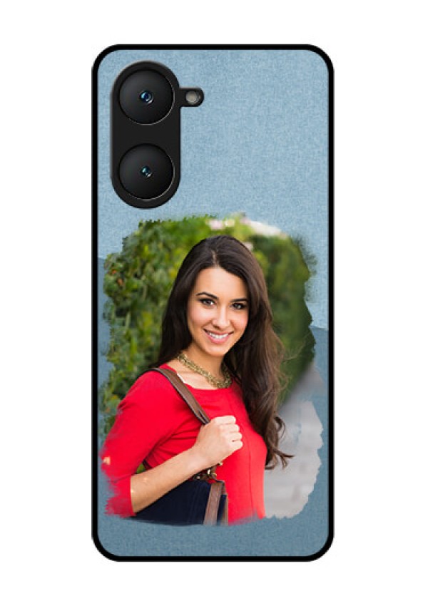 Vivo Y18 Custom Glass Phone CaseGrunge Line Art Design