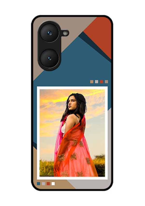 Vivo Y18 Custom Glass Phone CaseRetro Color Pallet Design