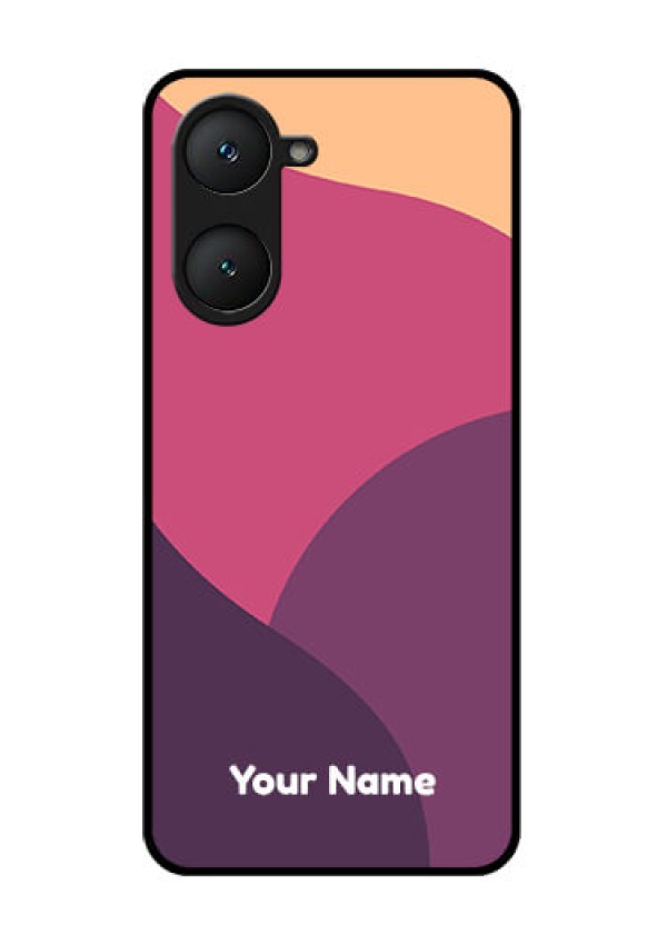 Vivo Y18 Custom Glass Phone CaseMixed Multi - Colour Abstract Art Design