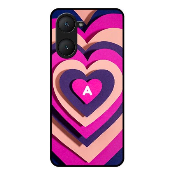 Vivo Y18 Custom Glass Phone CaseCute Heart Pattern Design