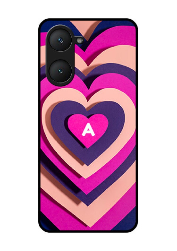 Vivo Y18 Custom Glass Phone CaseCute Heart Pattern Design