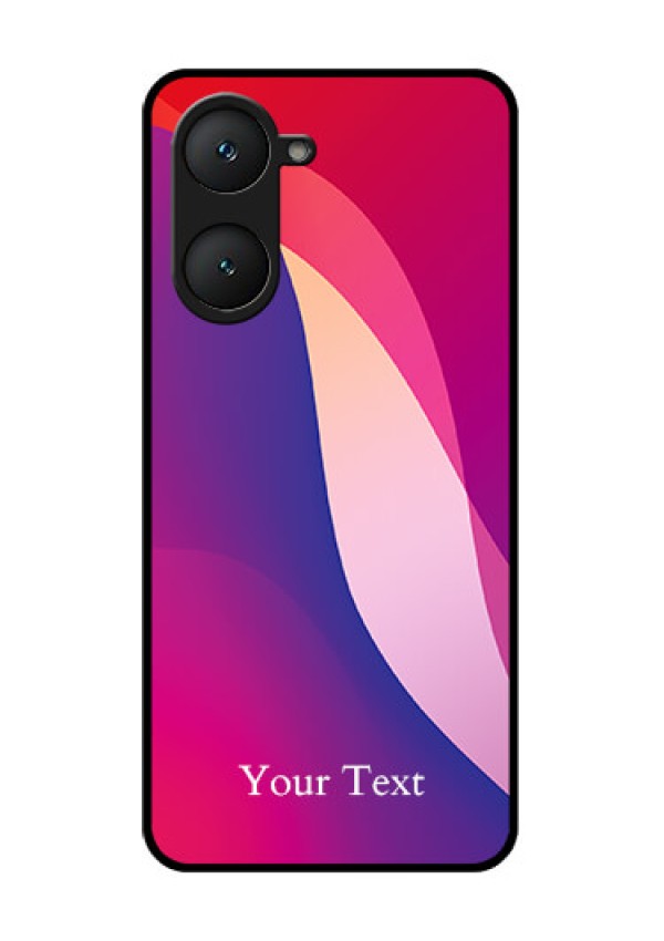 Vivo Y18 Custom Glass Phone CaseDigital Abstract Overlap Design