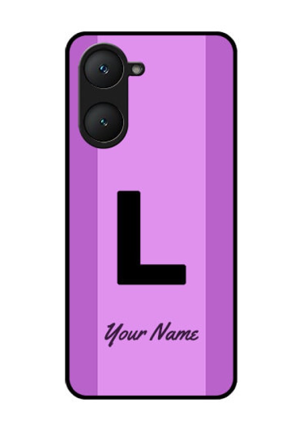 Vivo Y18 Custom Glass Phone CaseTricolor Custom Text Design