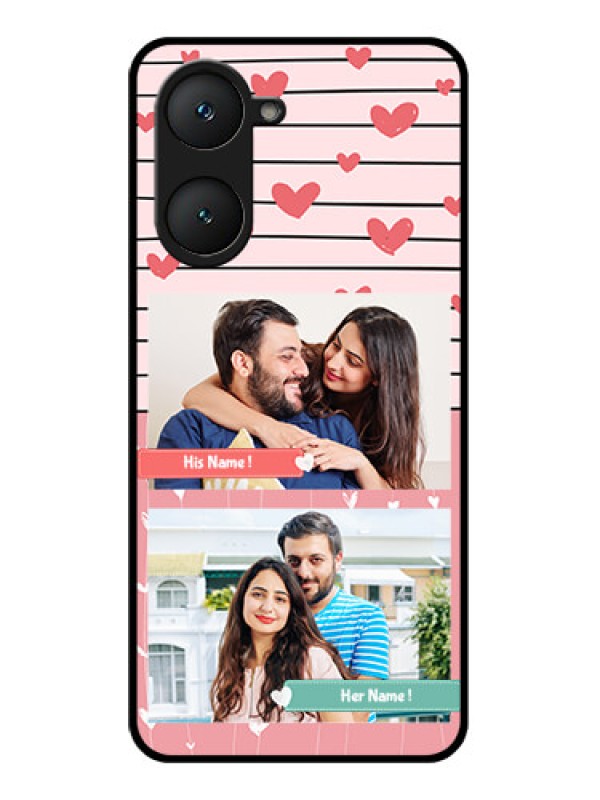 Custom Vivo Y18E Custom Glass Phone CasePhoto With Heart Design