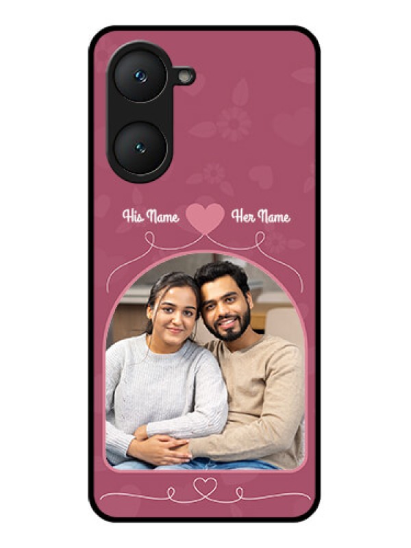 Custom Vivo Y18E Custom Glass Phone CaseLove Floral Design