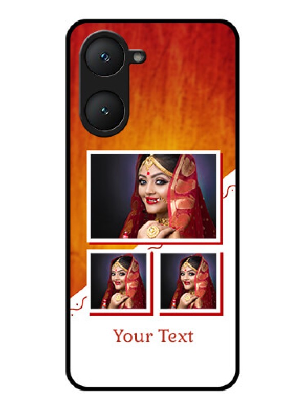 Custom Vivo Y18T Custom Glass Phone Case - Wedding Memories Design