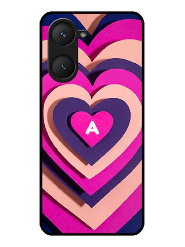 Custom Vivo Y18T Custom Glass Phone Case - Cute Heart Pattern Design