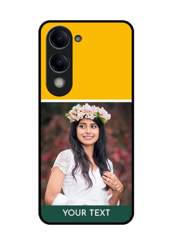 Vivo Y19 5G Custom Glass Phone Case - Love You Design