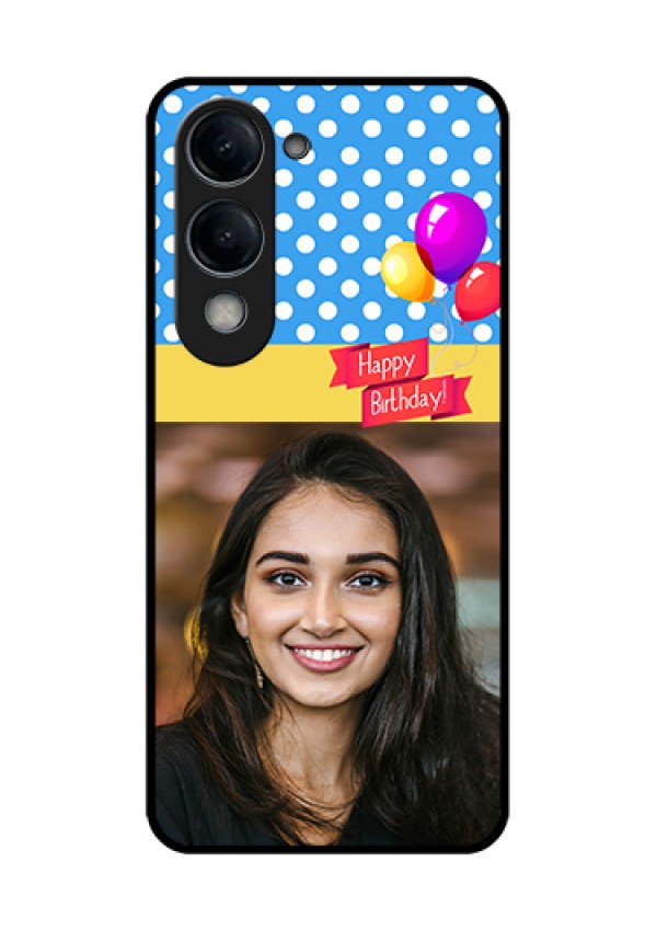 Vivo Y19 5G Custom Glass Phone Case - Happy Birthday Design