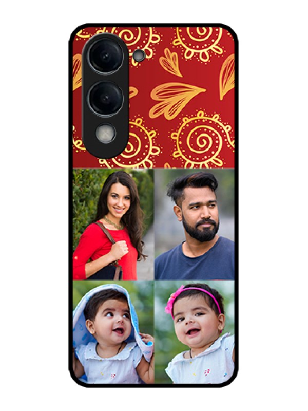 Custom Vivo Y19 5G Custom Glass Phone Case - 4 Image Traditional Design