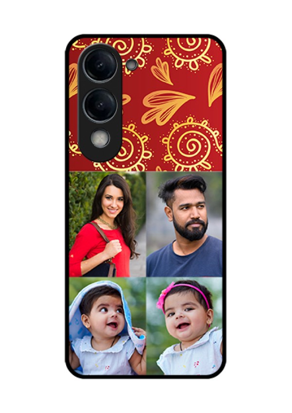 Vivo Y19 5G Custom Glass Phone Case - 4 Image Traditional Design