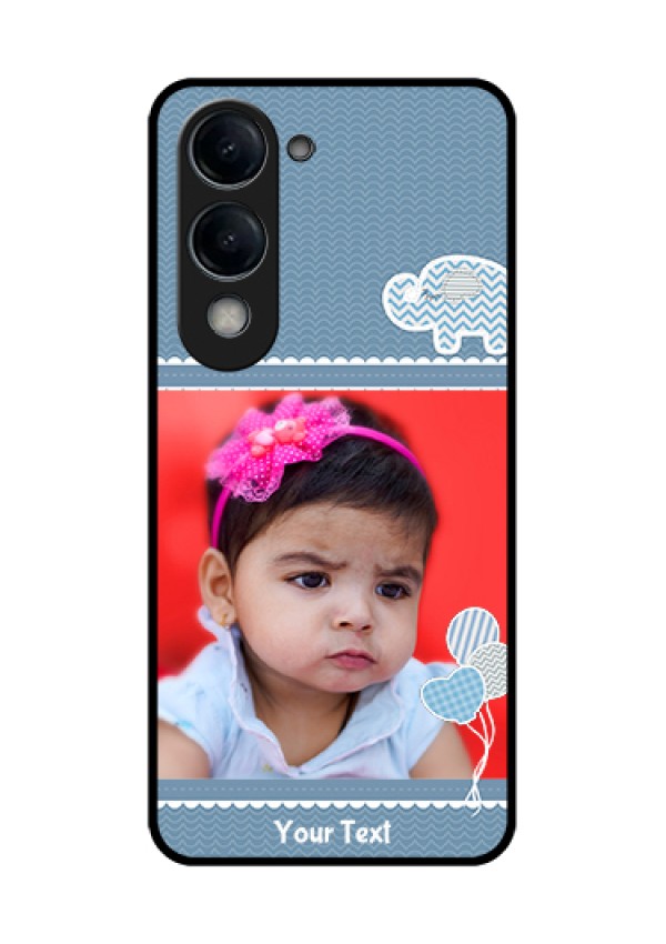 Vivo Y19 5G Custom Glass Phone Case - With Kids Pattern Design