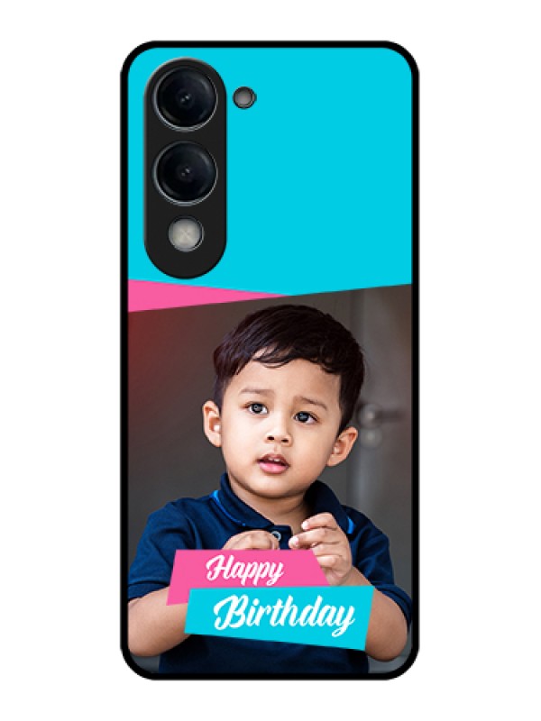 Custom Vivo Y19 5G Custom Glass Phone Case - Image Holder With 2 Color Design