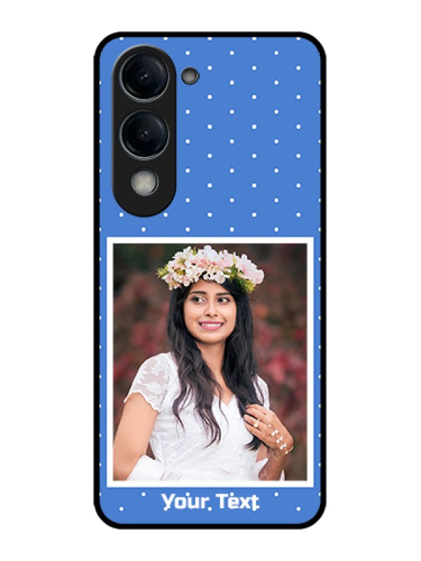 Custom Vivo Y19 5G Custom Glass Phone Case - Polka Dots Design