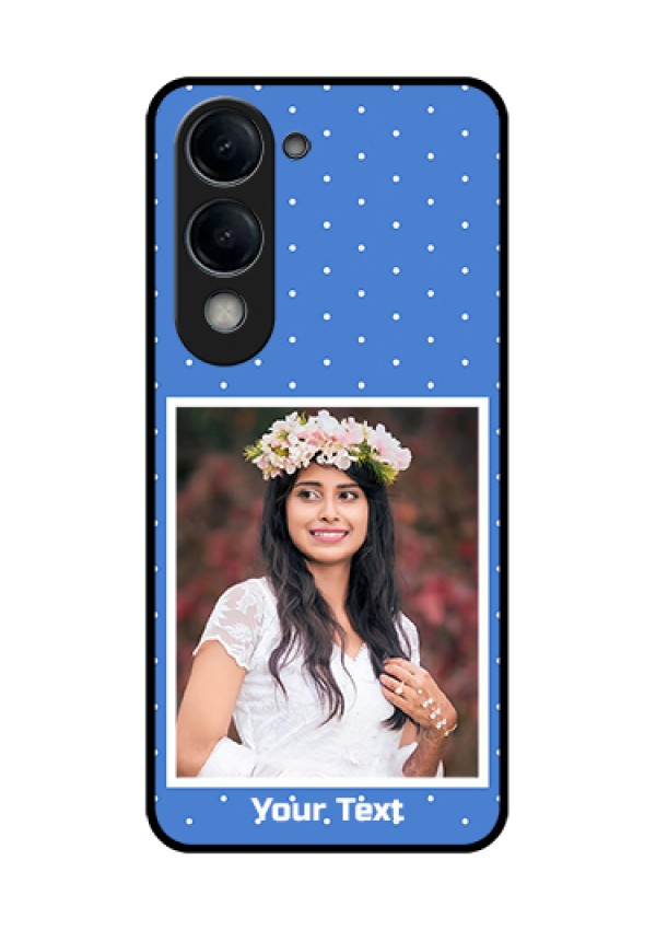 Vivo Y19 5G Custom Glass Phone Case - Polka Dots Design