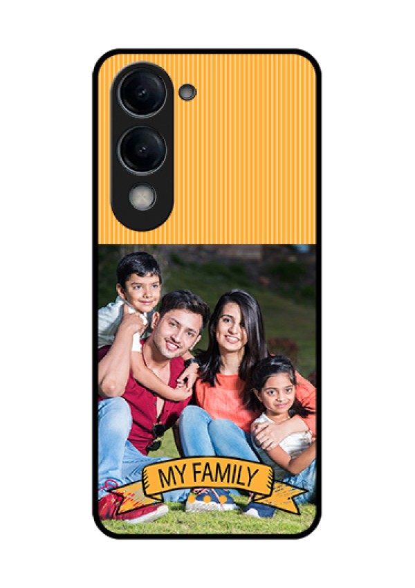 Vivo Y19 5G Custom Glass Phone Case - My Family Design