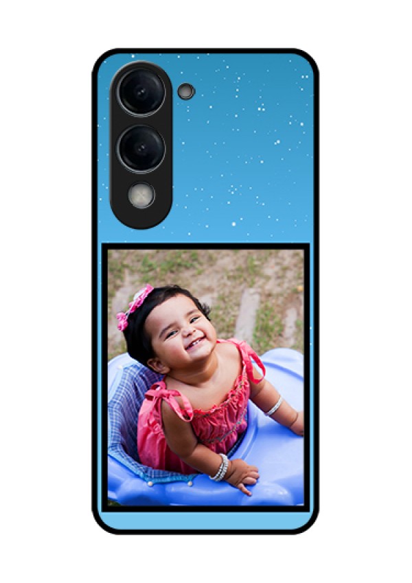 Vivo Y19 5G Custom Glass Phone Case - Wave Pattern Colorful Design