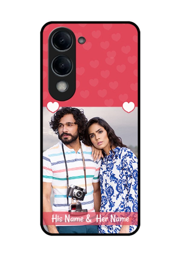 Vivo Y19 5G Custom Glass Phone Case - Simple Love Design