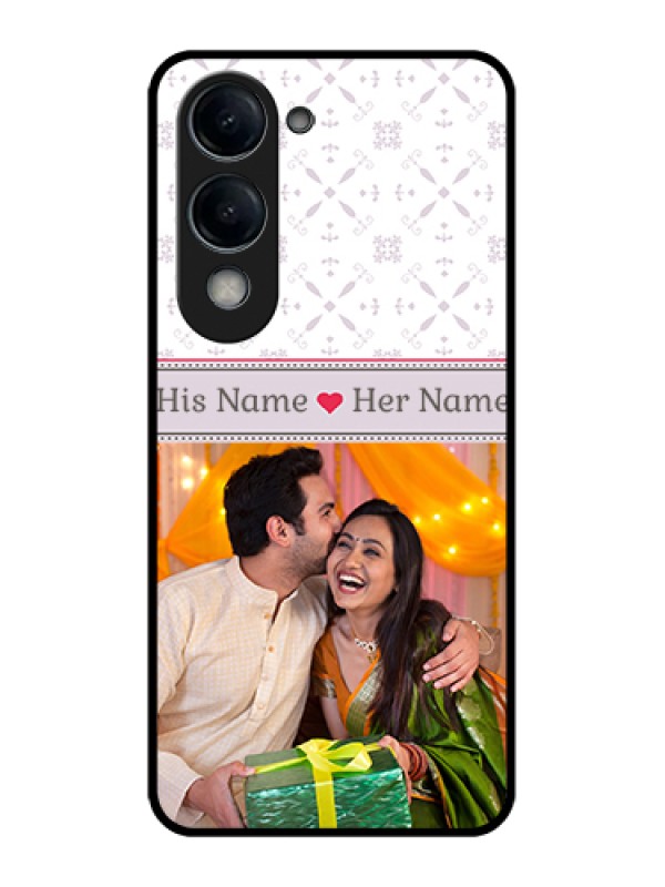 Custom Vivo Y19 5G Custom Glass Phone Case - With Photo And Ethnic Design