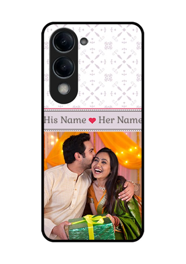 Vivo Y19 5G Custom Glass Phone Case - With Photo And Ethnic Design