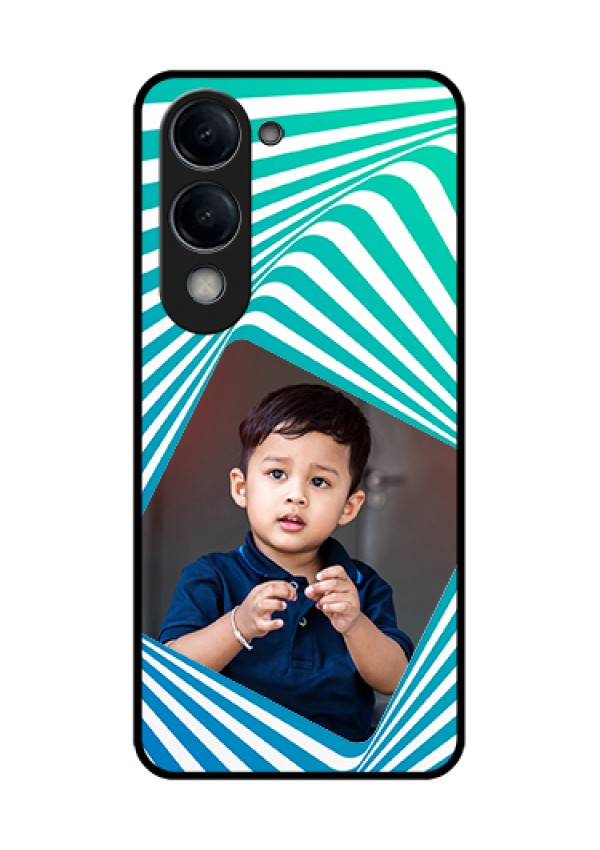 Vivo Y19 5G Custom Glass Phone Case - Abstract Spiral Design