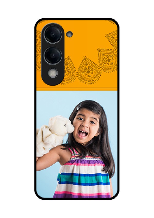 Vivo Y19 5G Custom Glass Phone Case - Photo Wedding Design