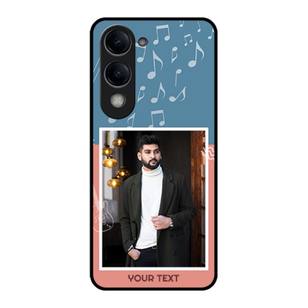 Vivo Y19 5G Custom Glass Phone Case - With Color Musical Note Design Vivo Y19 5G Custom Glass Phone Case - With Color Musical Note Design