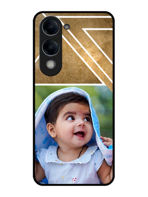 Custom Vivo Y19 5G Custom Glass Phone Case - Gradient Abstract Texture Design