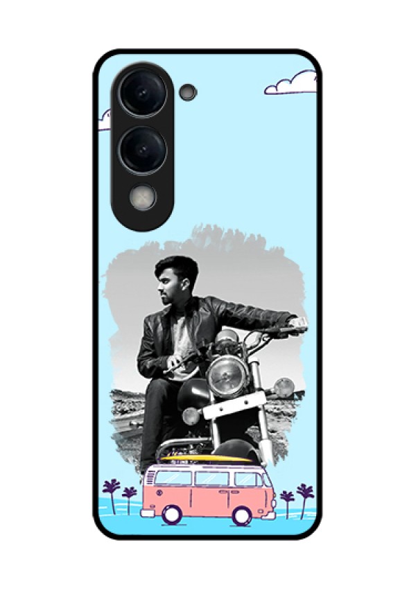 Vivo Y19 5G Custom Glass Phone Case - Travel & Adventure Design