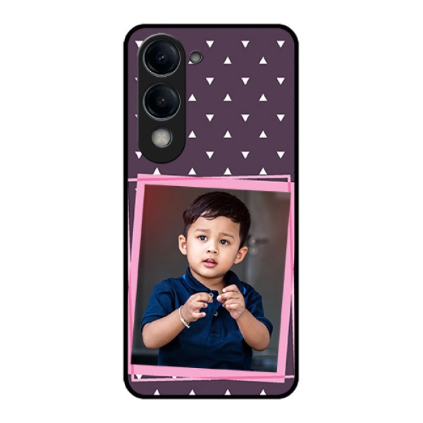 Vivo Y19 5G Custom Glass Phone Case - Triangle Pattern Dotted Design Vivo Y19 5G Custom Glass Phone Case - Triangle Pattern Dotted Design