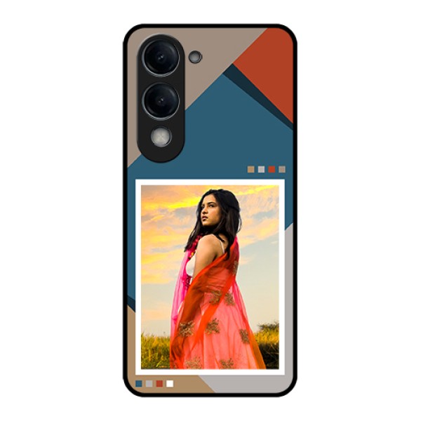 Vivo Y19 5G Custom Glass Phone Case - Retro Color Pallet Design Vivo Y19 5G Custom Glass Phone Case - Retro Color Pallet Design