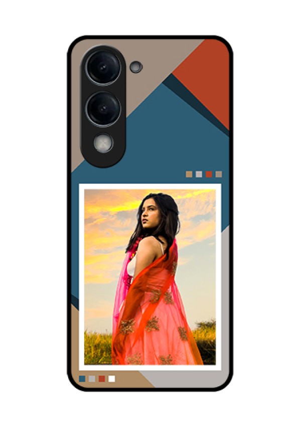 Vivo Y19 5G Custom Glass Phone Case - Retro Color Pallet Design